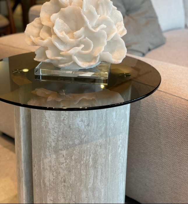 שולחן צד דגם טרוונטין - 