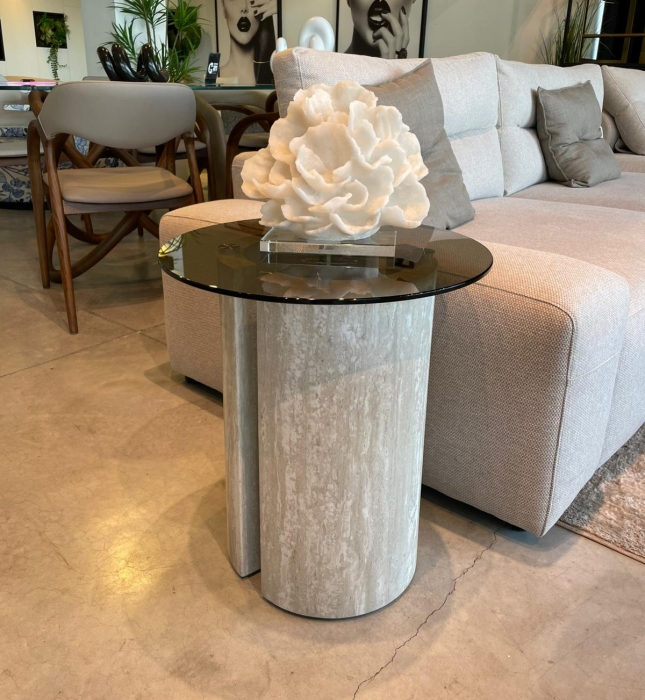 שולחן צד דגם טרוונטין - 